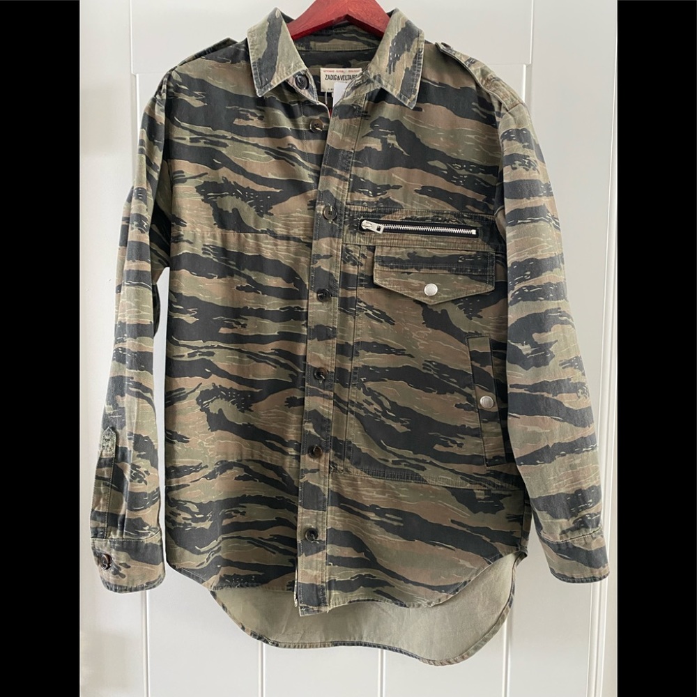 NEW! Zadig & Voltaire camo shacket. Small.